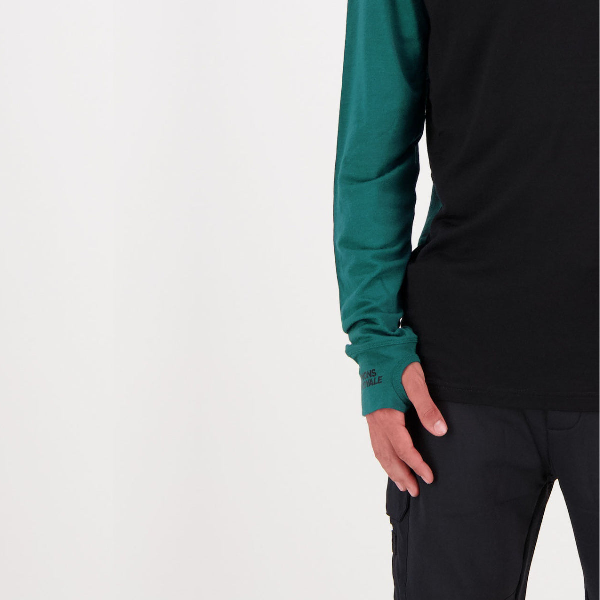 Mons Royale - Men's Yotei LS - Evergreen / Black