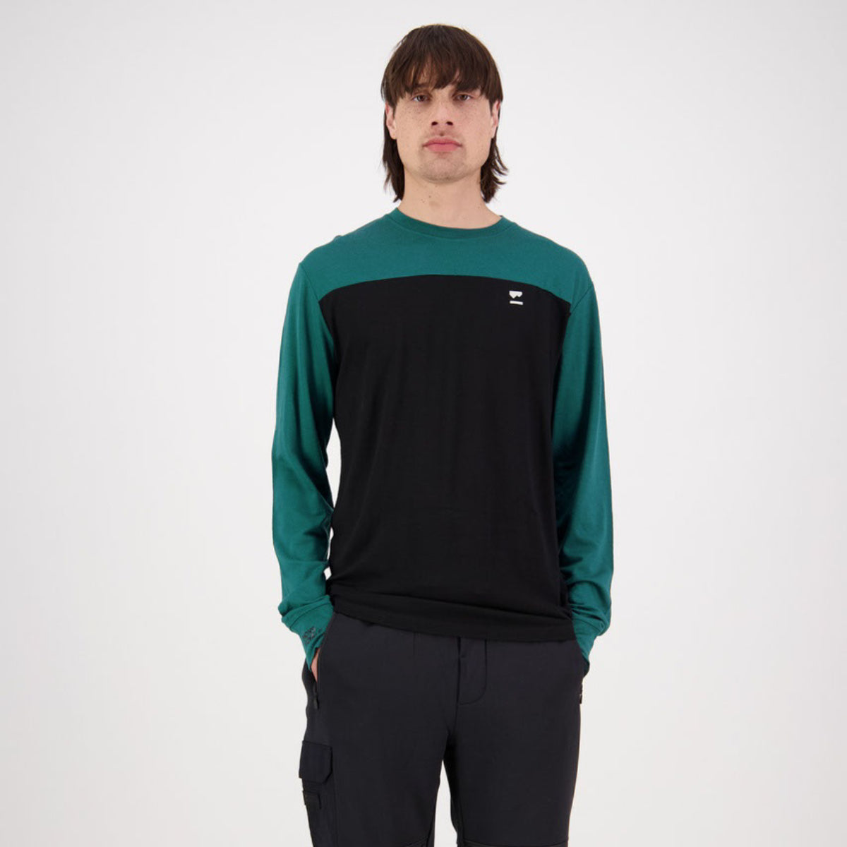 Mons Royale - Men's Yotei LS - Evergreen / Black