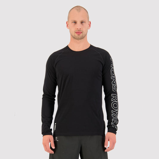 Mons Royale - Men's Temple Merino Long Sleeve - Black