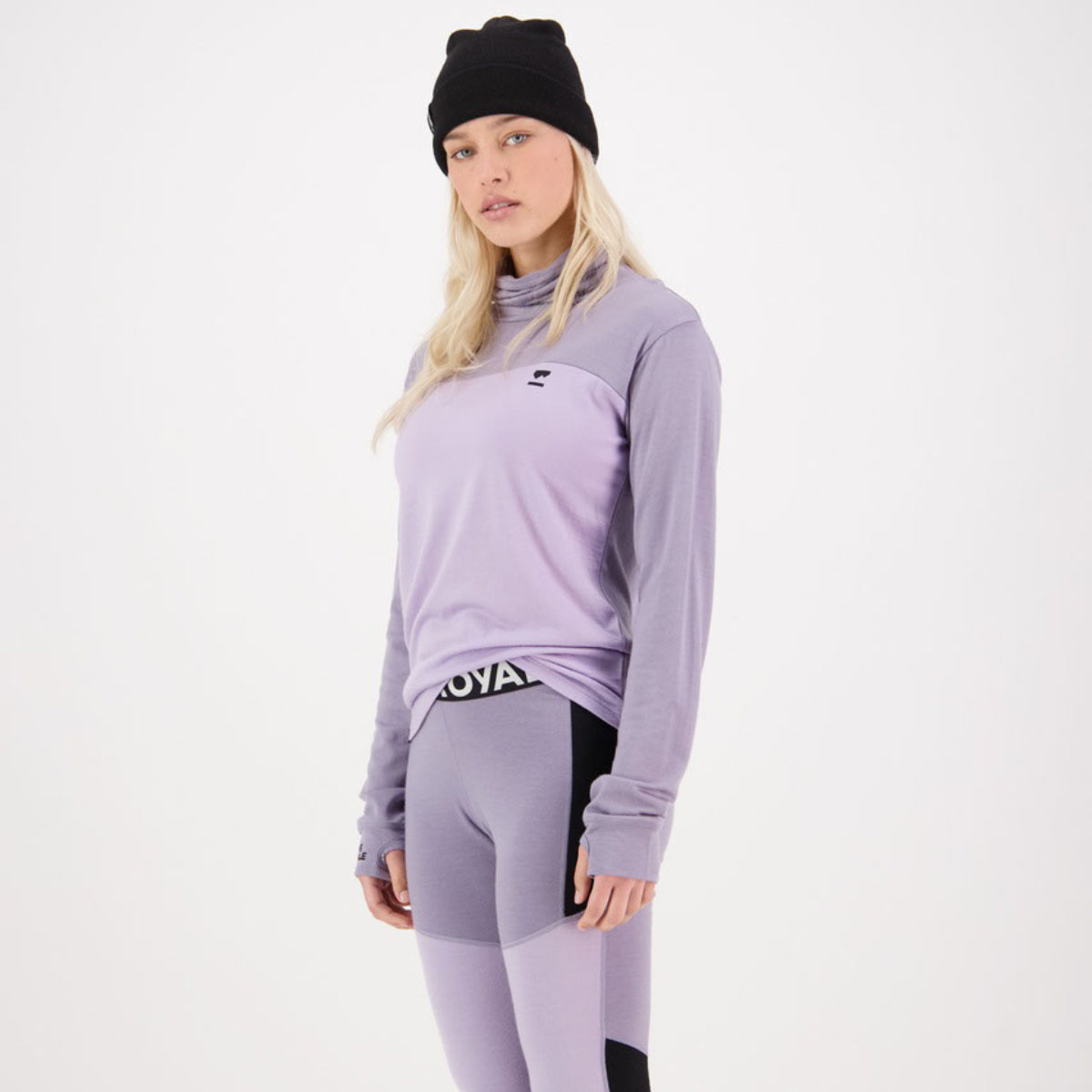 Mons Royale - Women's Yotei BF High Neck - Thistle Cloud