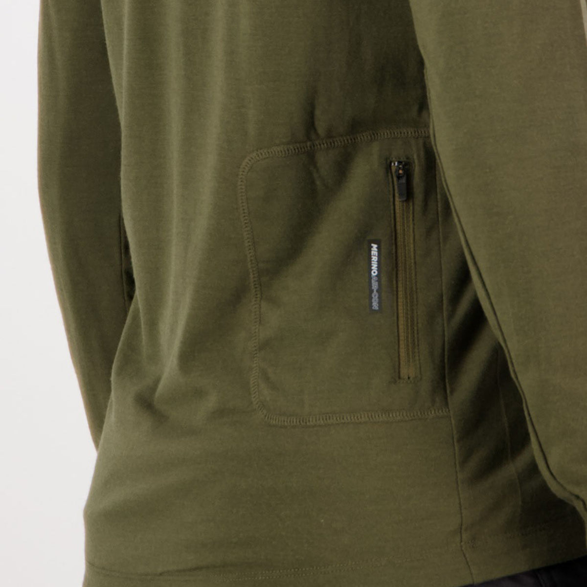 Mons Royale (Sample) - Women's Redwood Merino Air-Con VLS - Dark Olive/Black