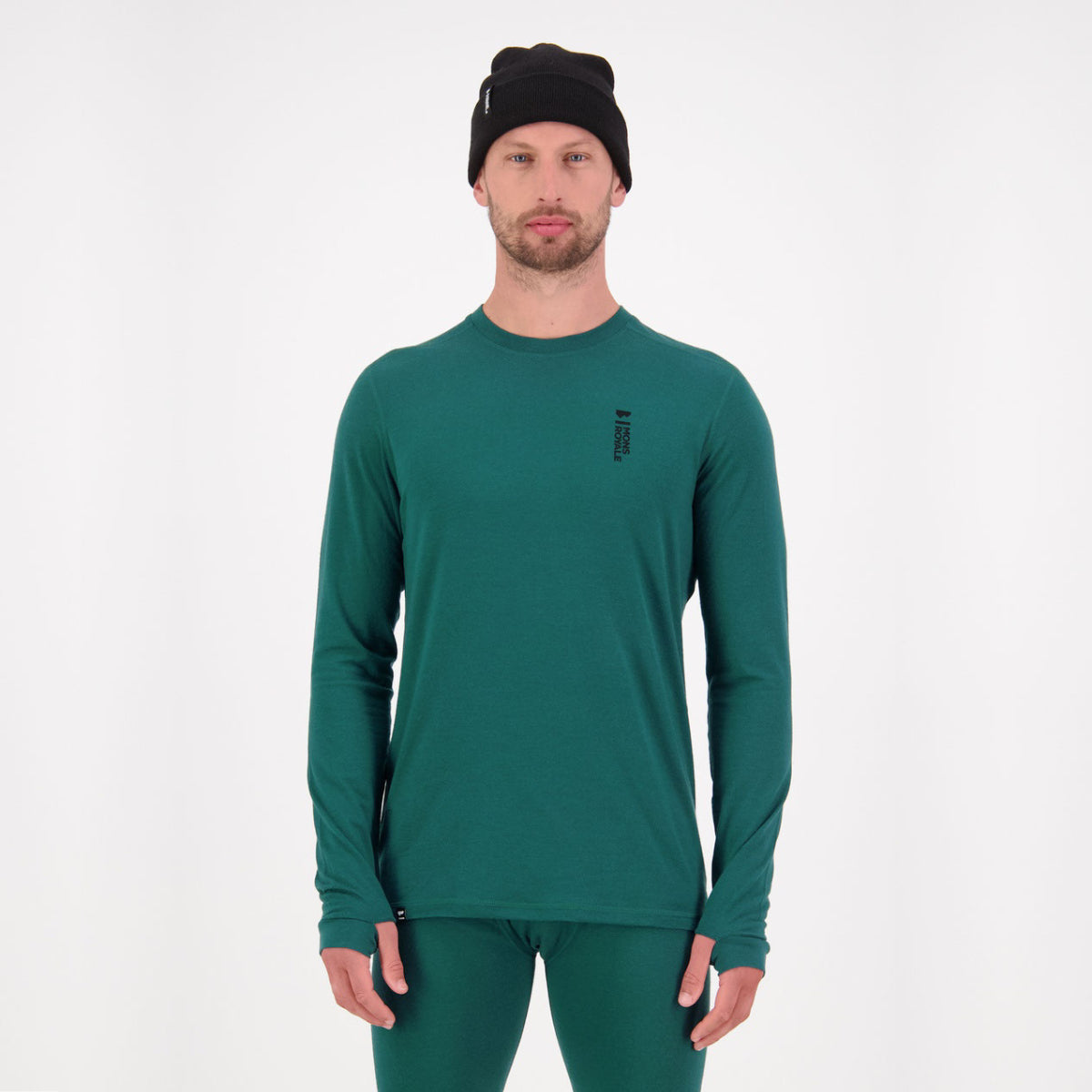 Mons Royale - Men's Cascade Merino Flex 200 LS - Evergreen