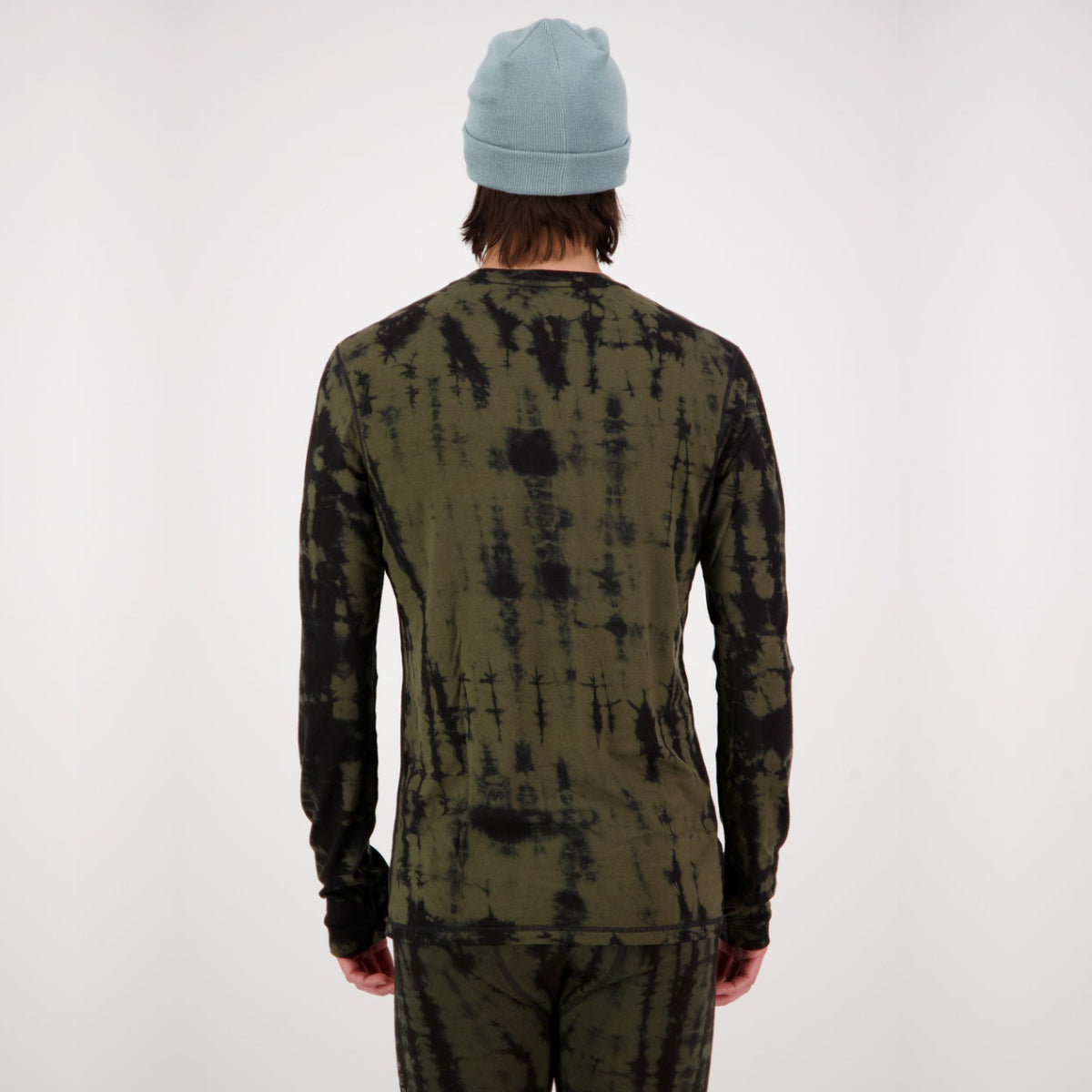 Mons Royale - Men's Cascade Merino Flex 200 LS - Olive Tie Dye