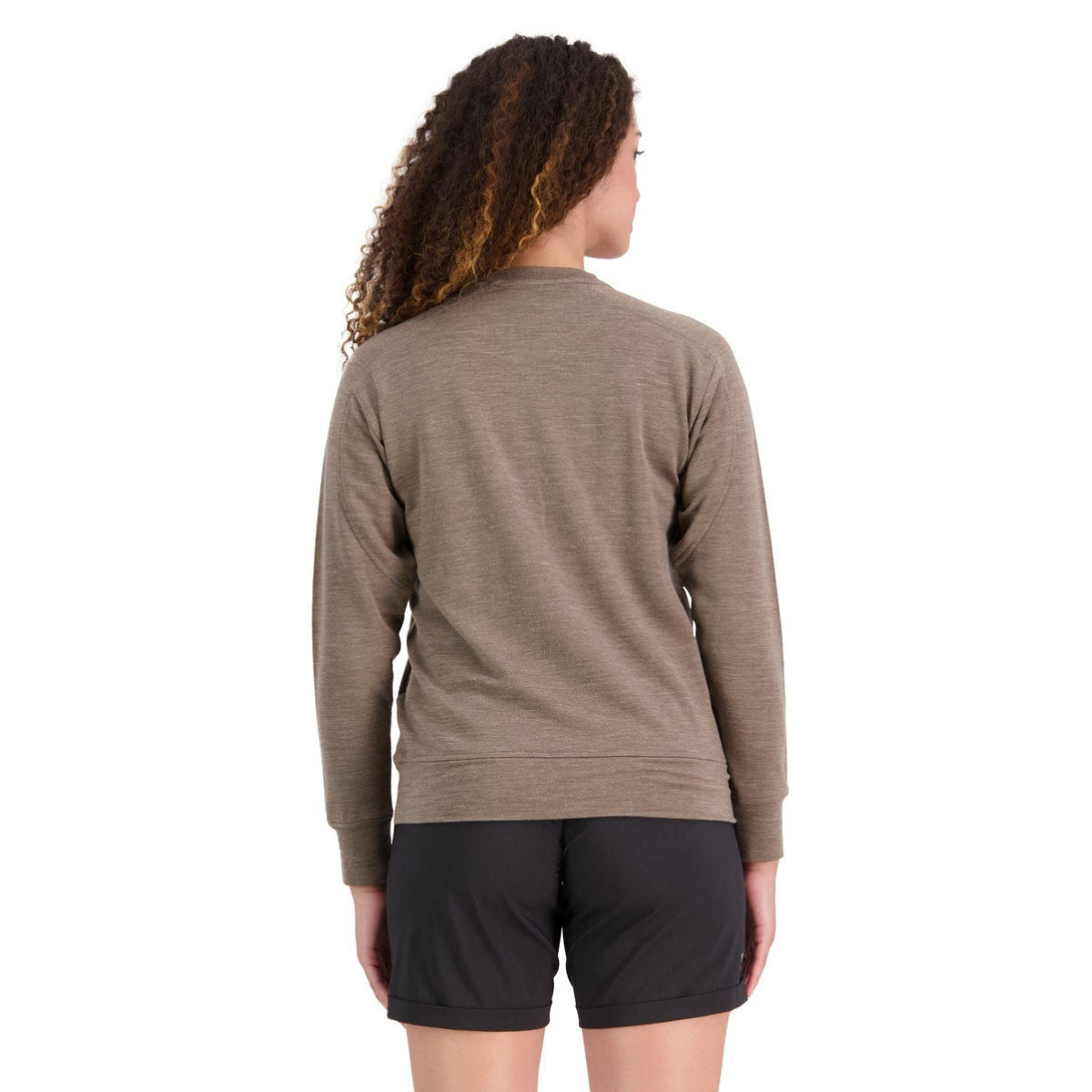 Mons Royale (Sample) - Women's Covert Lite Crew - Walnut