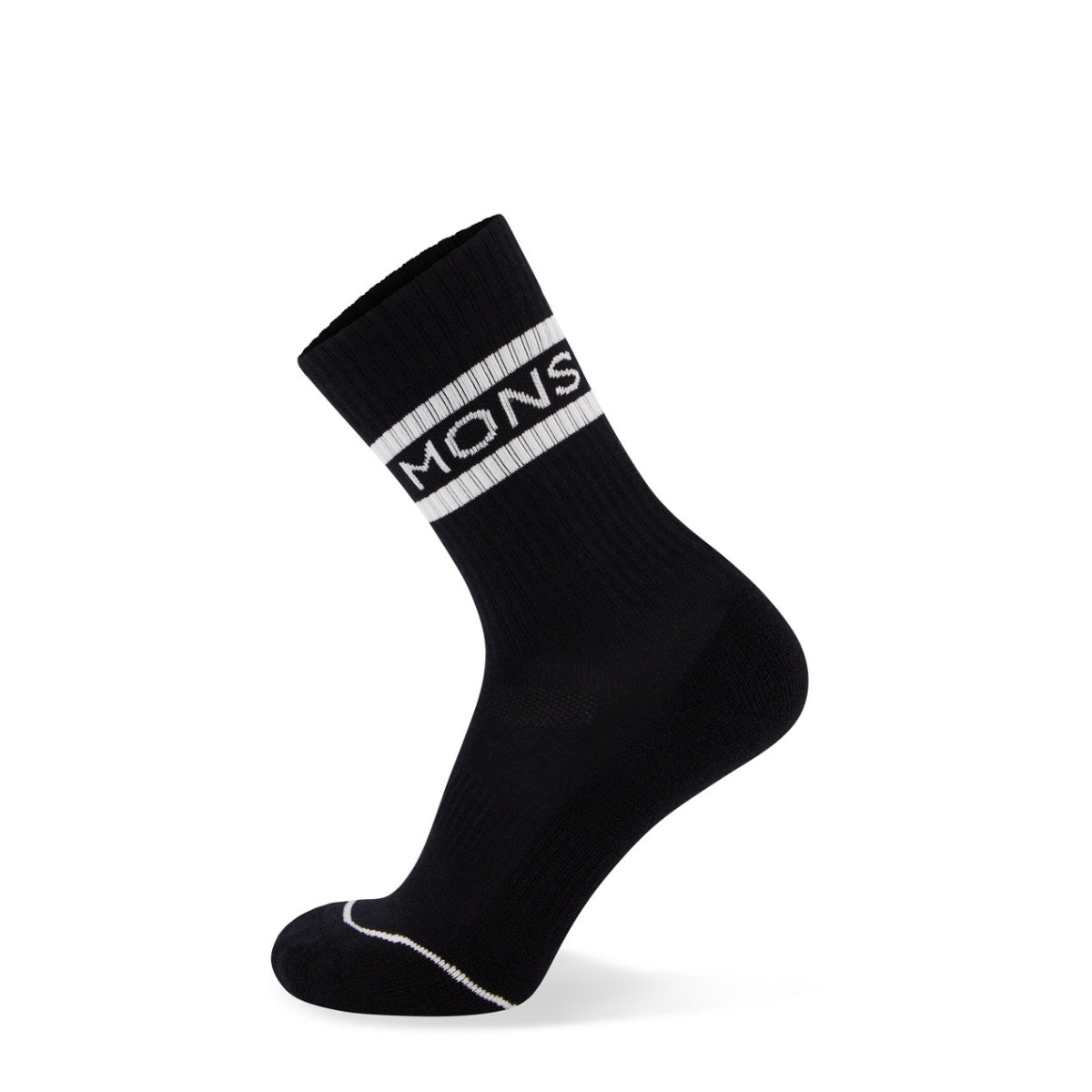Mons Royale - Unisex Signature Crew Sock - Black / White