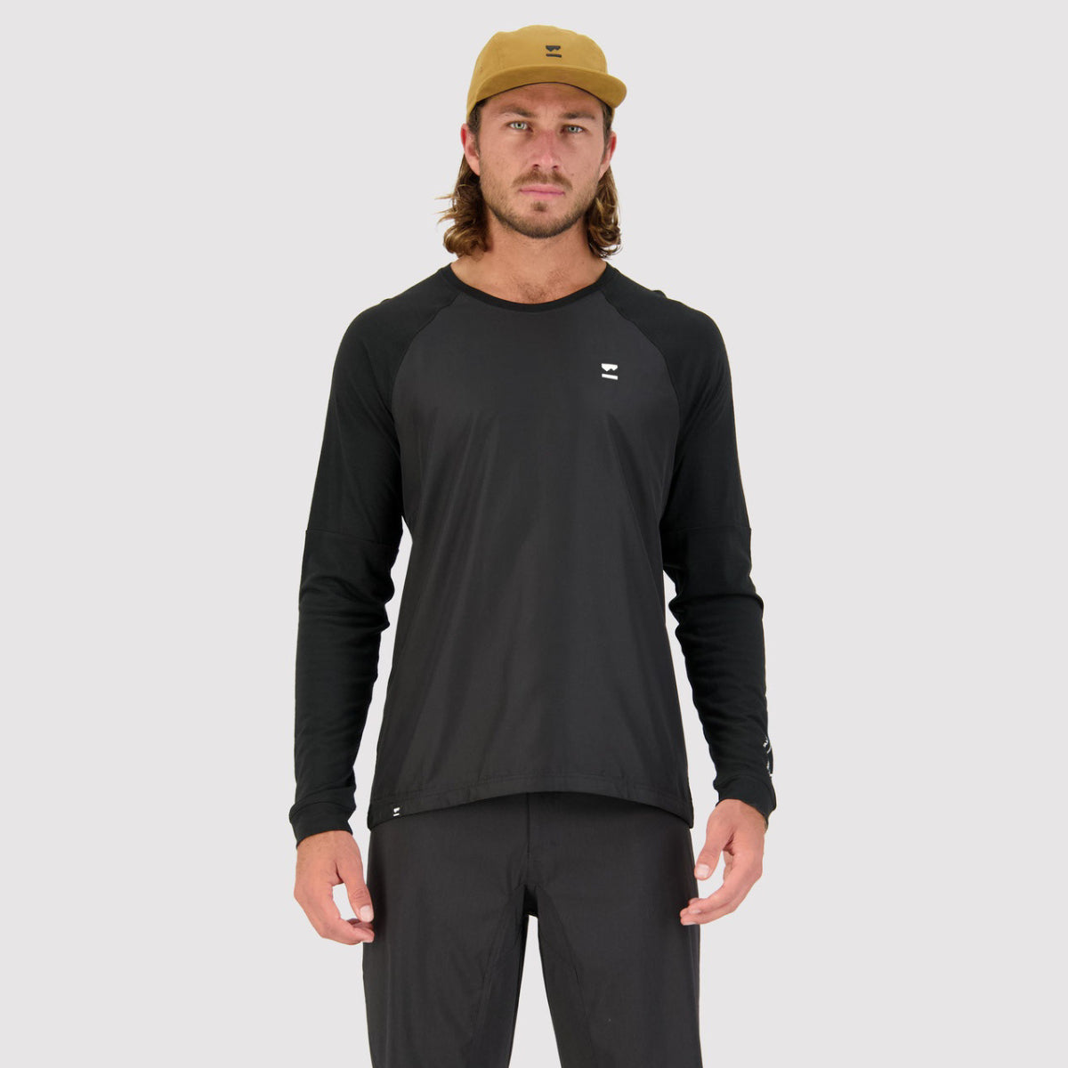 Mons Royale - Men's Tarn Merino Shift Wind Jersey - Black
