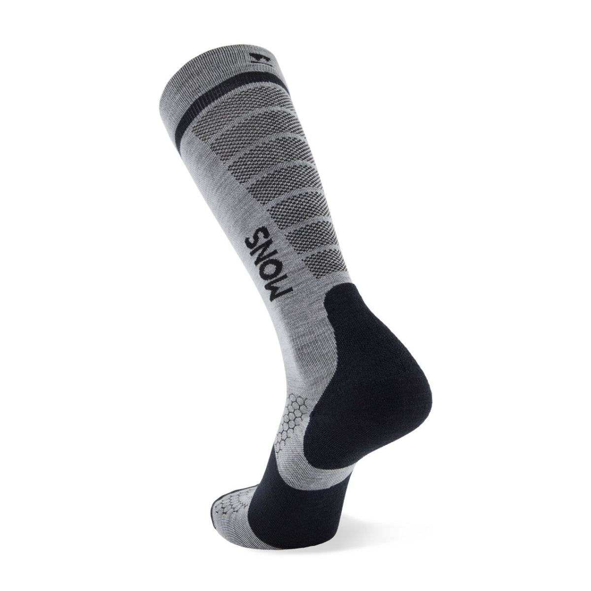 Mons Royale - Unisex Pro Lite Merino Snow Sock - Grey Marl