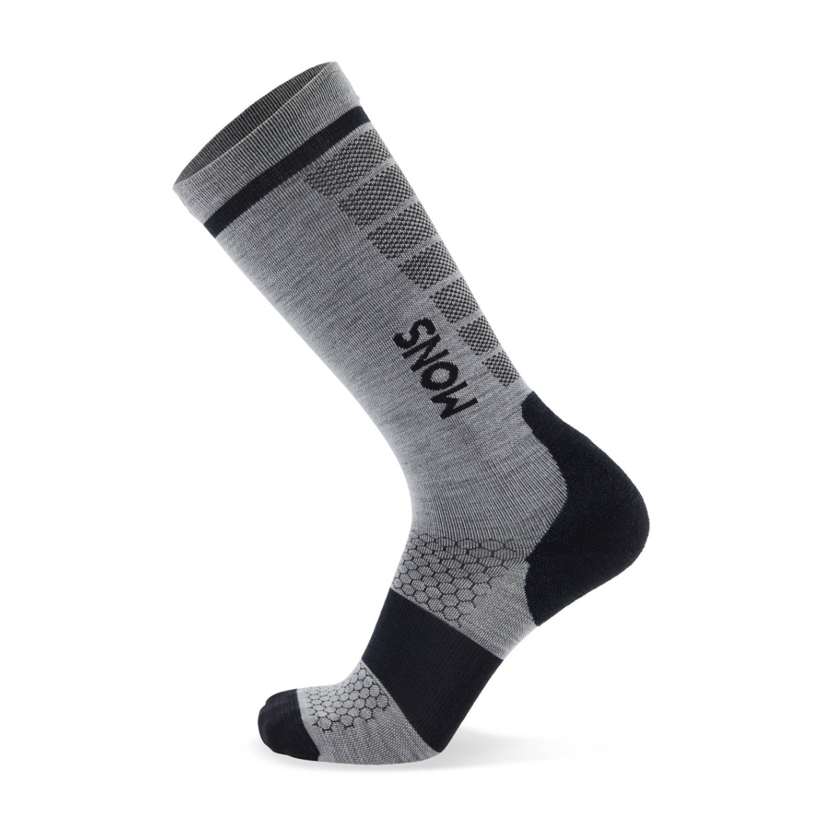 Mons Royale - Unisex Pro Lite Merino Snow Sock - Grey Marl
