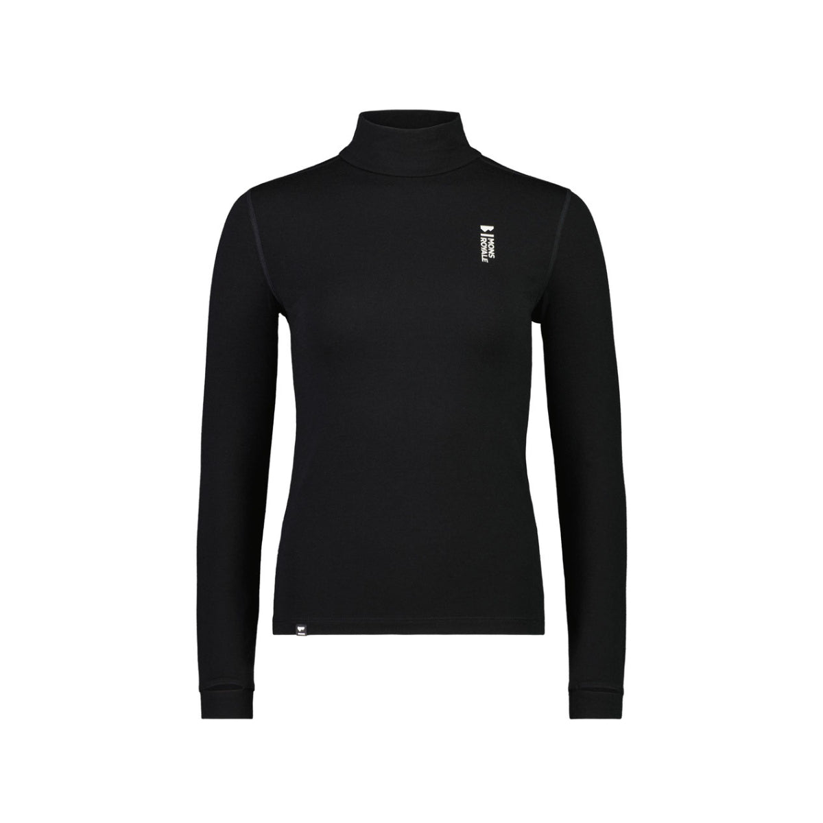 Mons Royale - Women's Cascade Merino Flex 200 Mock Neck LS - Black