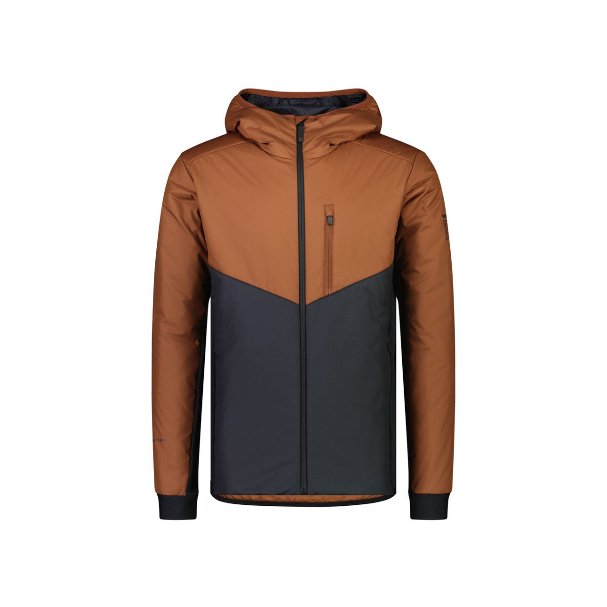 Mons Royale - Men's Arete Wool Insulation Hood - Dark Copper / Black