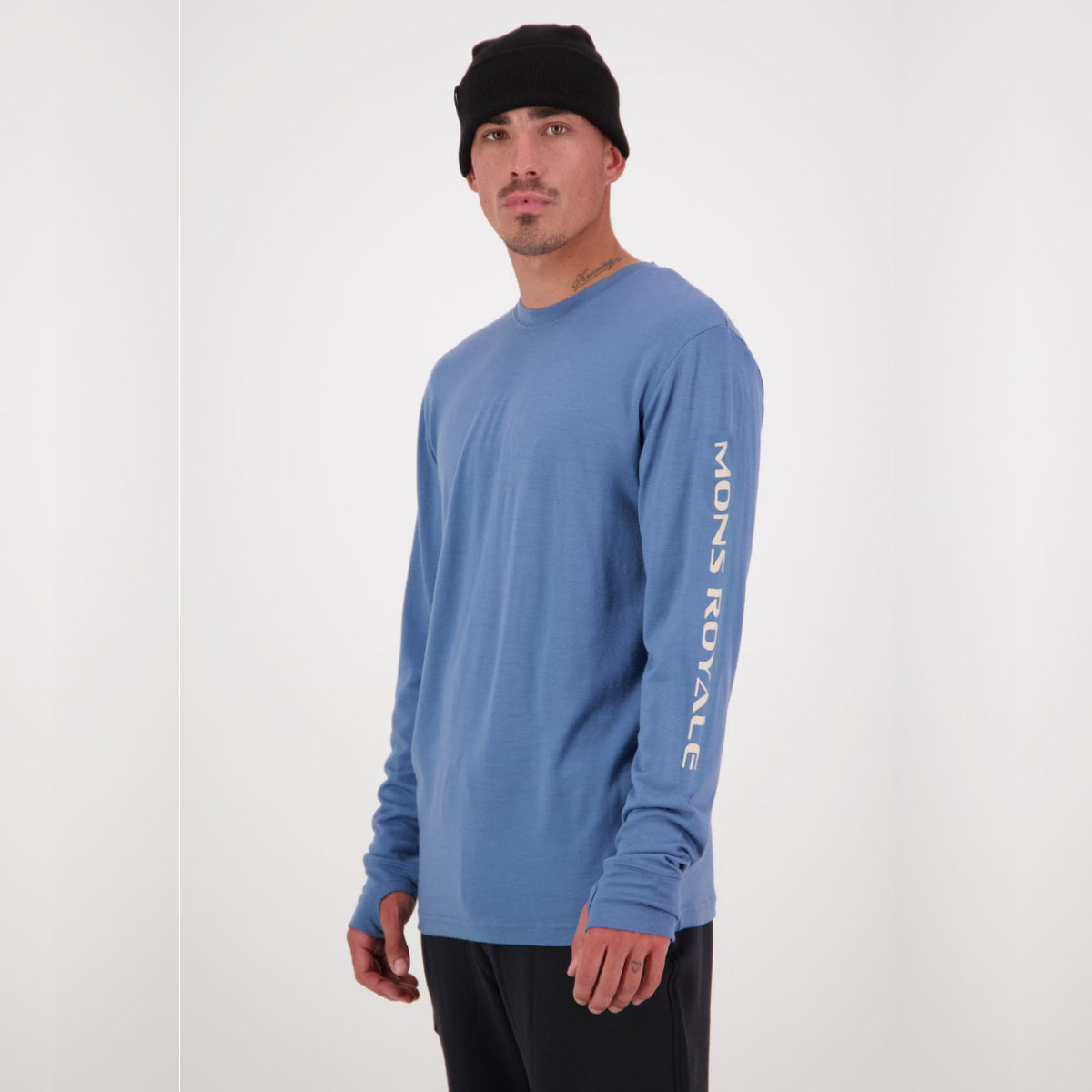 Mons Royale - Men's Yotei Classic LS - Blue Slate