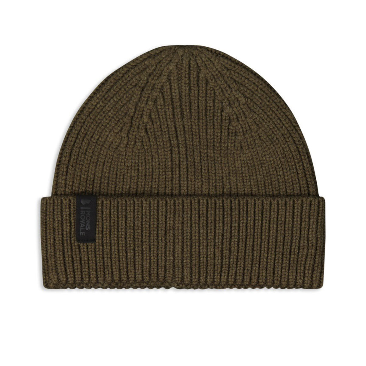 Mons Royale - Unisex Fjord 100% Merino Beanie - Dark Olive