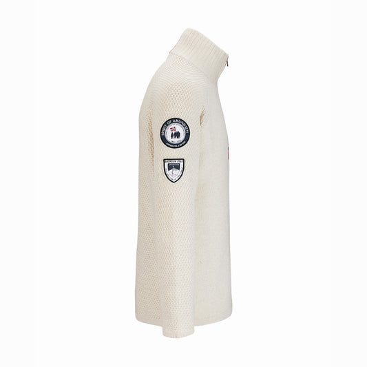 Amundsen Sports - Men's Boiled Ski Sweater - Oatmeal/Norge