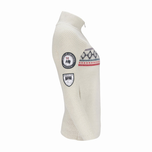 Amundsen Sports - Women's Boiled Ski Sweater - Oatmeal - Futureproof.life