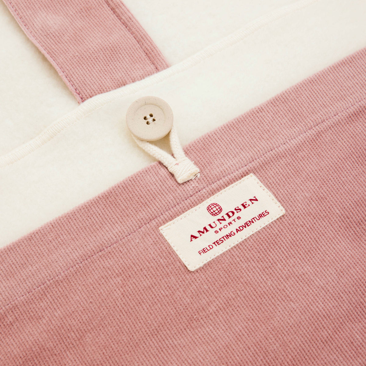 Amundsen Sports - Women's V-Bond Cord Fleece - Natural/Peony Pink