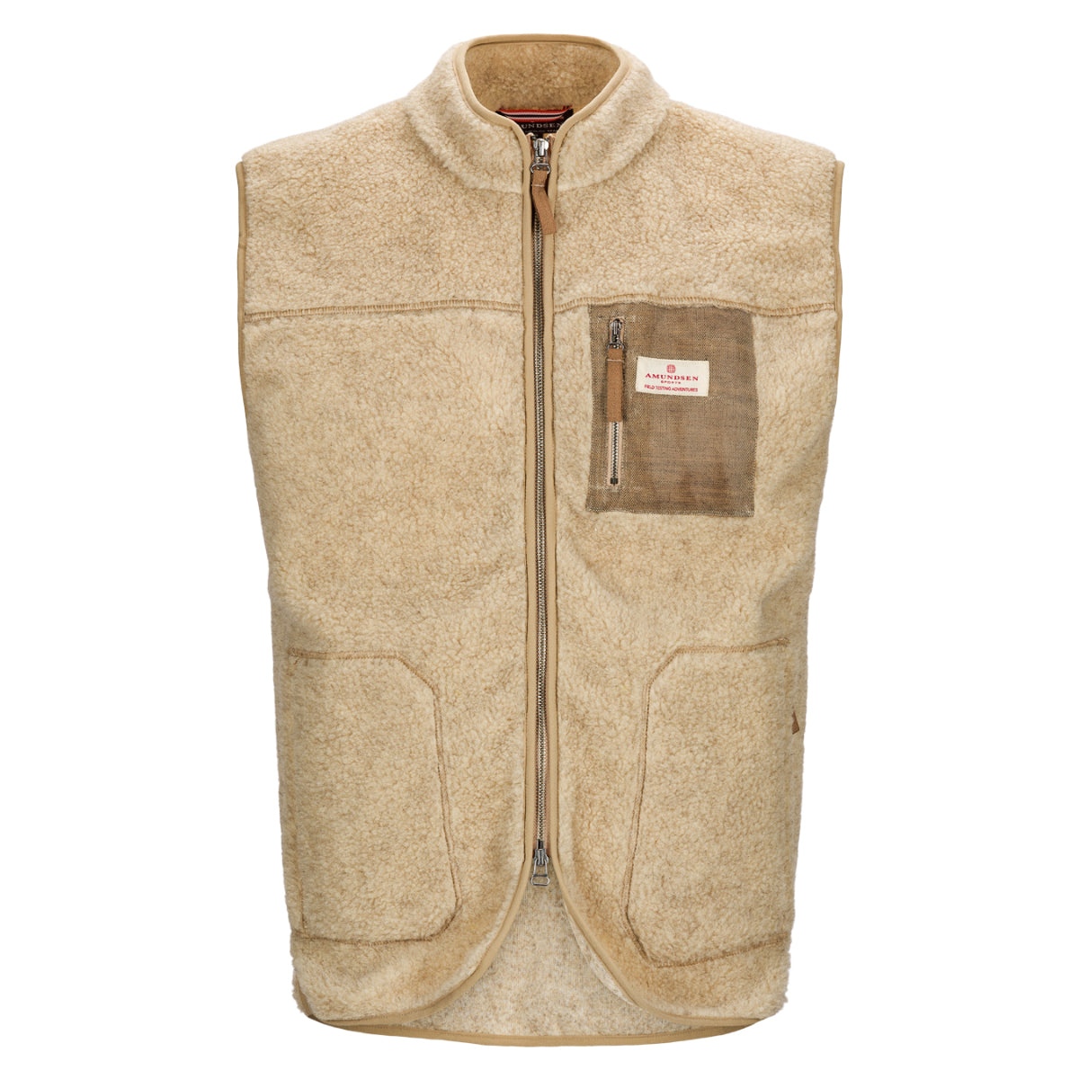 Amundsen Sports - Men's Heroes Wool Fleece Vest - Natural