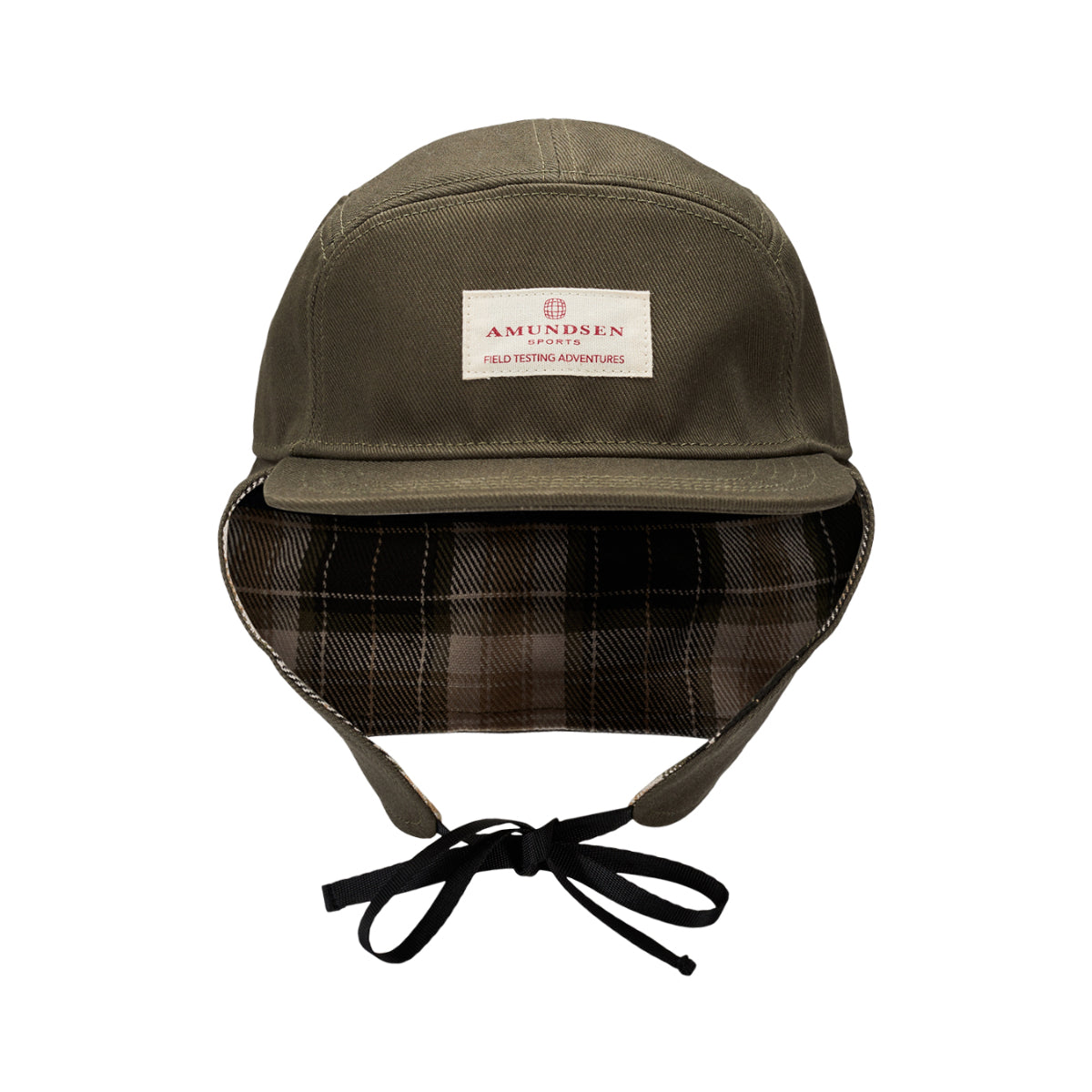 Amundsen Sports - Unisex Skauen Ear Flap Cap - Chequered Earth