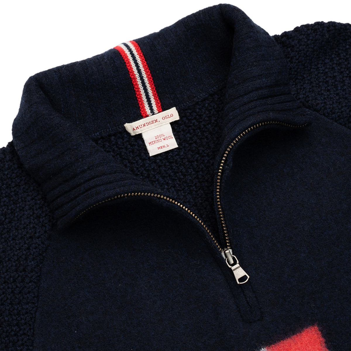 Amundsen Sports - Men's Boiled Ski Sweater - Faded Navy/Norge