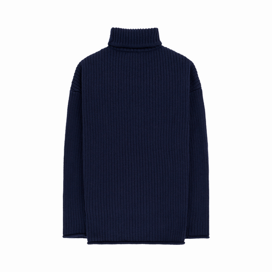 Amundsen Sports (Sample) - Men's Heroes Ski Turtle Neck - Faded Navy/Natural