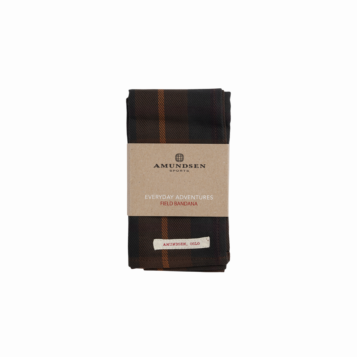 Amundsen Sports (Sample) - Unisex Field Bandana - Hunter Brown Checks
