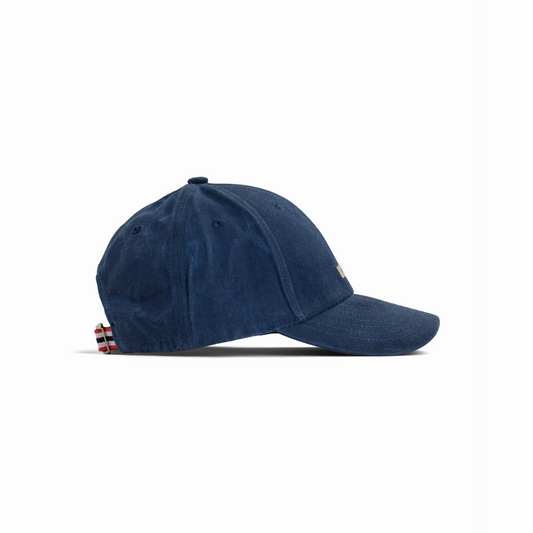 Amundsen Sports - Unisex Waxed Cotton Cap - Faded Navy/Patch - Futureproof.life