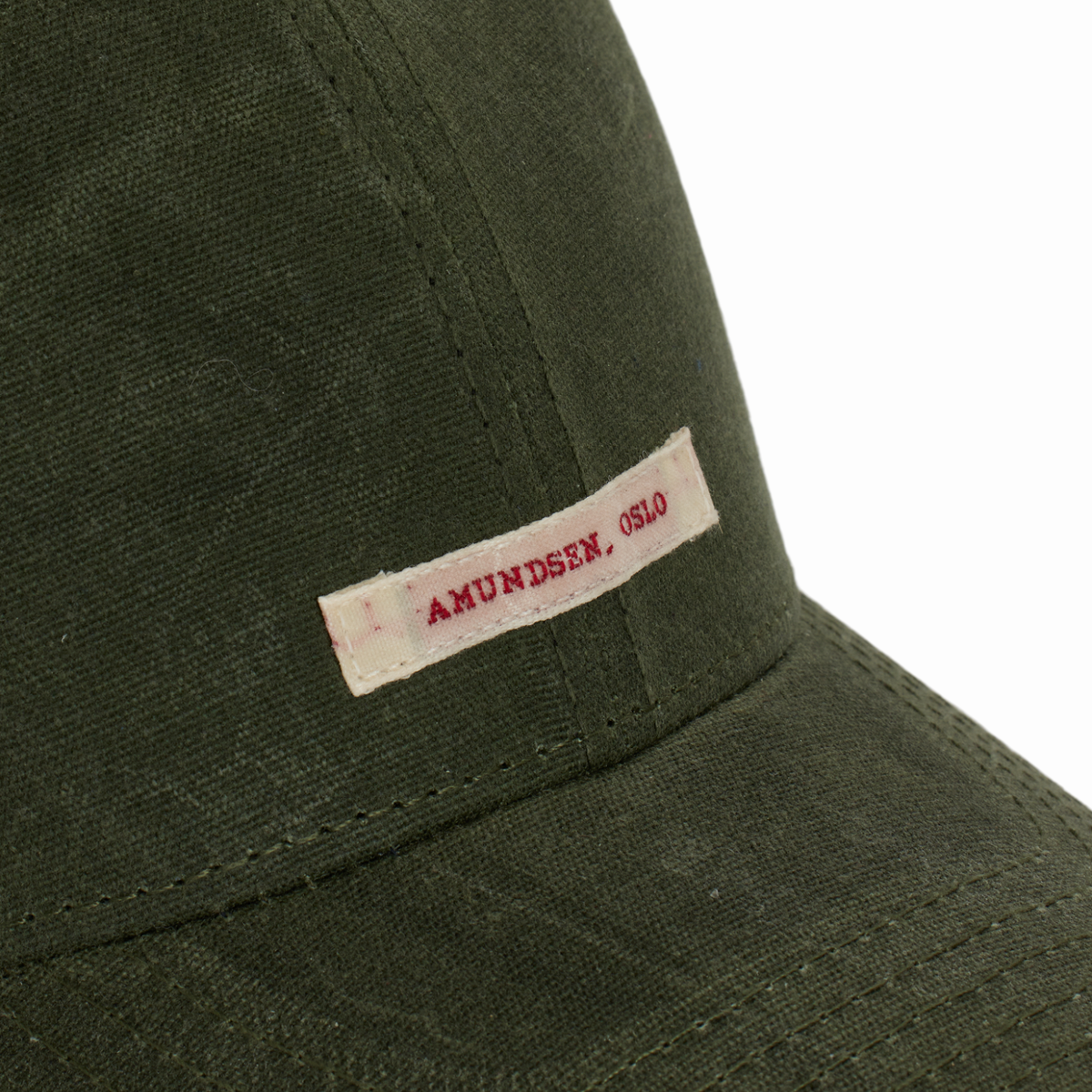 Amundsen Sports - Unisex Waxed Cotton Cap - Olive/Patch - Futureproof.life