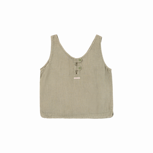Amundsen Sports - Women's Safari Linen Top - Olive Ash