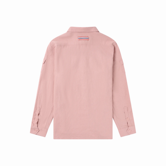 Amundsen Sports (Sample) - Women's Traveller's Linen Shirt - Peony Pink