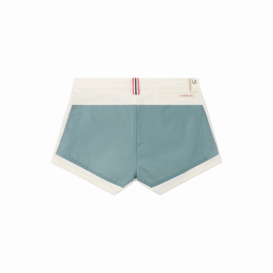 Amundsen Sports (Sample) - Women's 3Incher Field Shorts - Offwhite/Stormy Blue - Futureproof.life