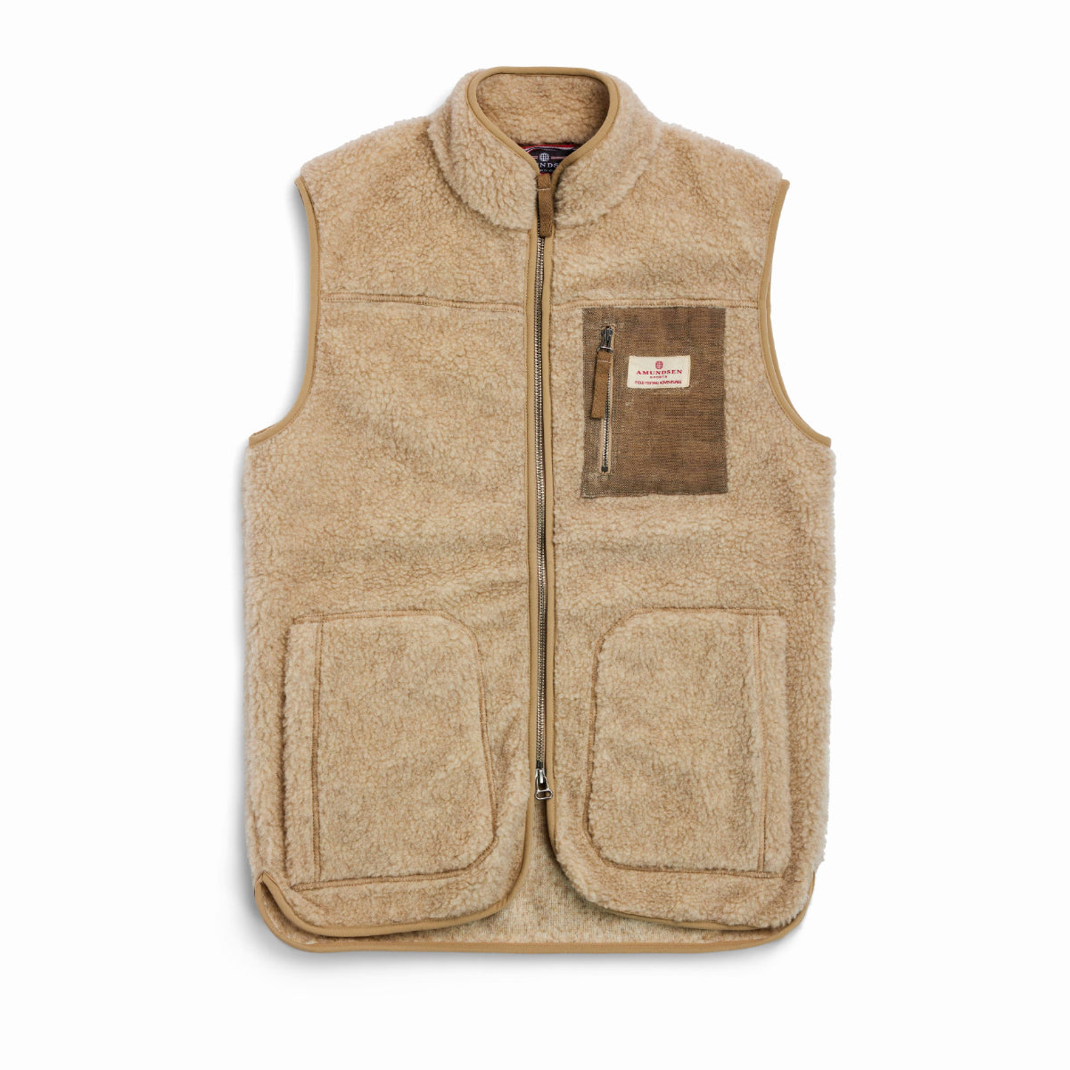 Amundsen Sports - Men's Heroes Wool Fleece Vest - Natural