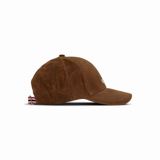 Amundsen Sports - Unisex Waxed Cotton Cap - Tan/Patch - Futureproof.life