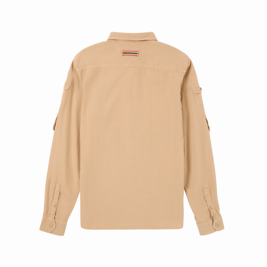 Amundsen Sports - Men's Traveller's Linen Shirt - Khaki