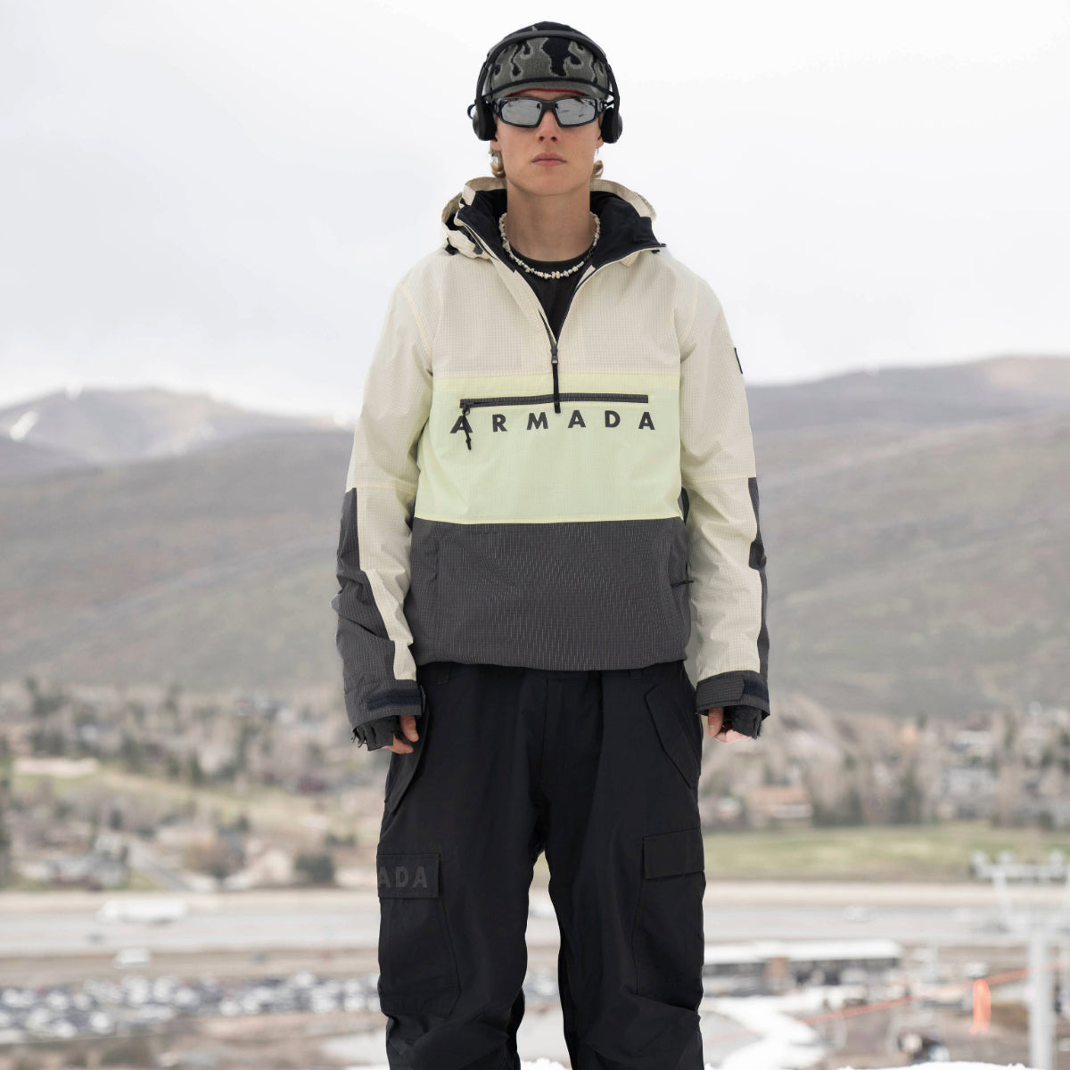 Armada (Sample) - Men's Salisbury 2L Anorak - Cream/Anthracite/Lume
