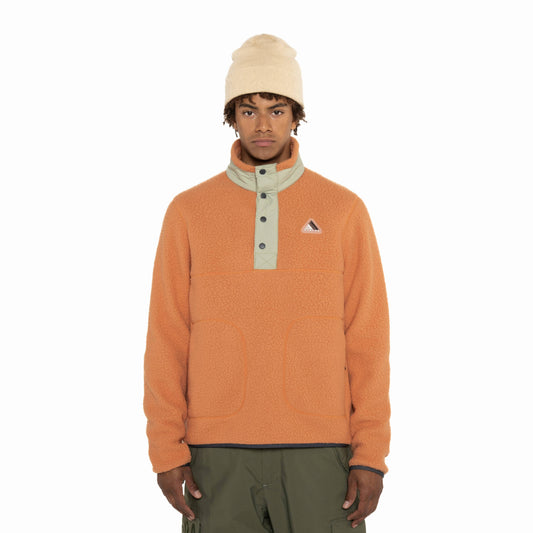 Armada (Sample) - Unisex Kenlem Fleece Popover - Sienna/Macha