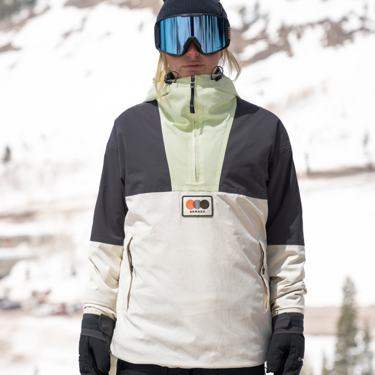 Armada (Sample) - Women's Madaket 2L Insulated Anorak - Cream/Anthracite