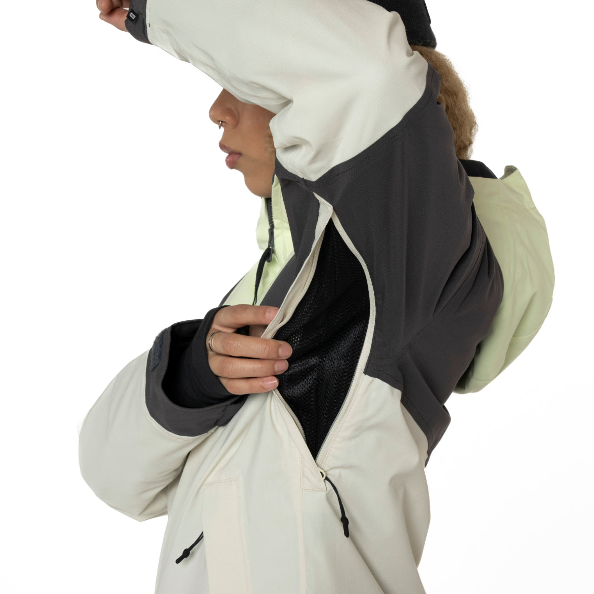 Armada (Sample) - Women's Madaket 2L Insulated Anorak - Cream/Anthracite