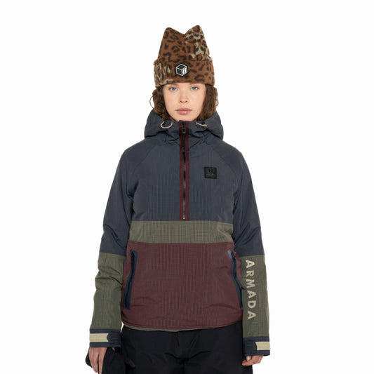Armada (Sample) - Women's Rosalie 2L Insulated Anorak - Indigo/Olive/Sassafras