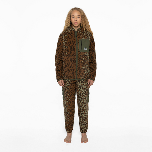 Armada (Sample) - Unisex Klatch Fleece Pant - Leopard/Olive