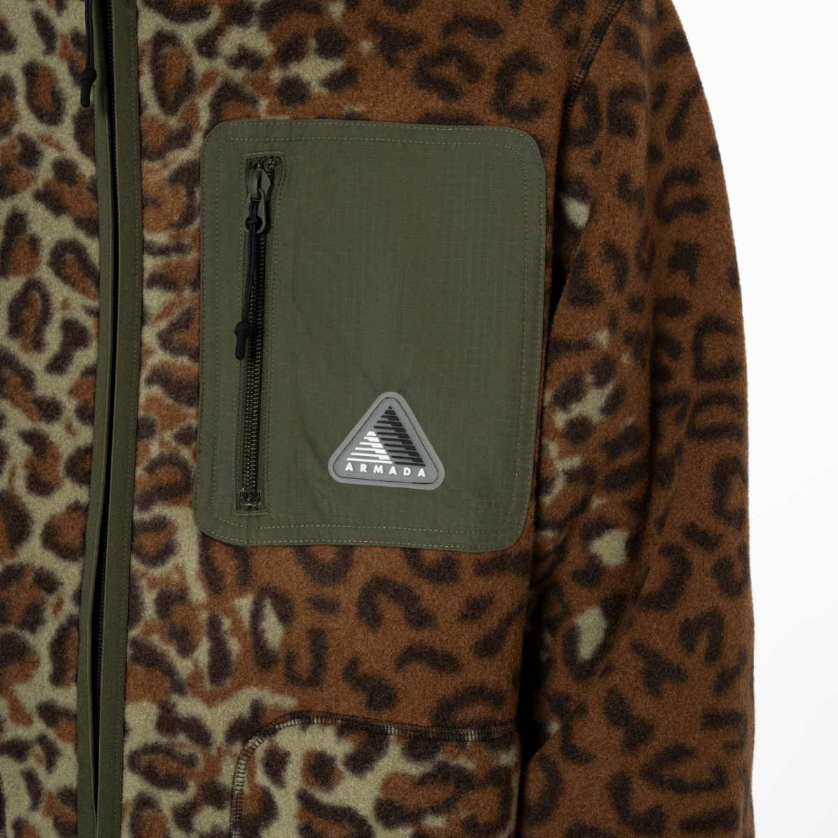 Armada (Sample) - Unisex Ledger Fleece - Leopard/Olive