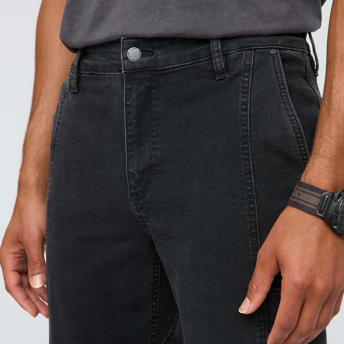 Duer - Men's Stretch Canvas 7 Pocket Pant - Black