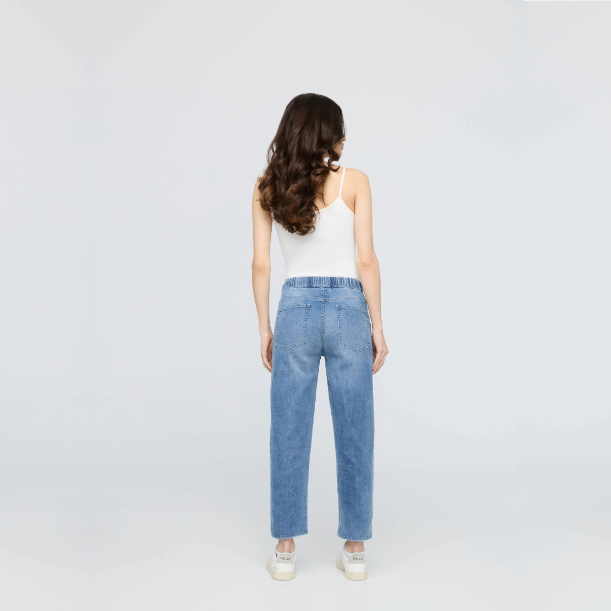 Duer (Sample) - Women's Performance Denim Harbour Pant - Light Stone