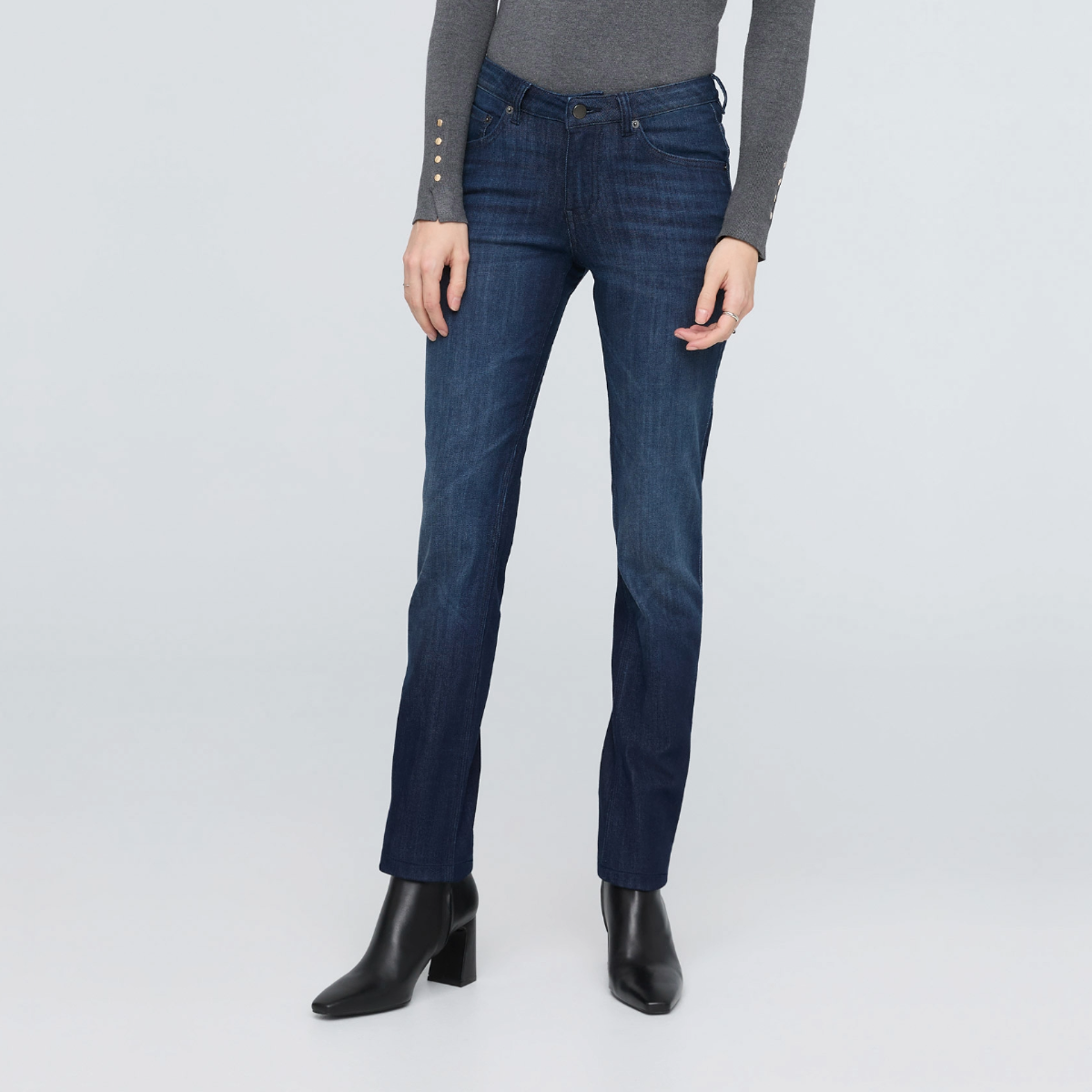 Duer (Sample) - Women's Performance Denim Slim - Nostalgia Blue
