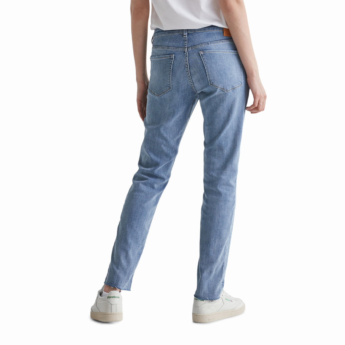 Duer (Sample) - Women's Performance Denim Girlfriend Jeans - Modern Bleach Raw