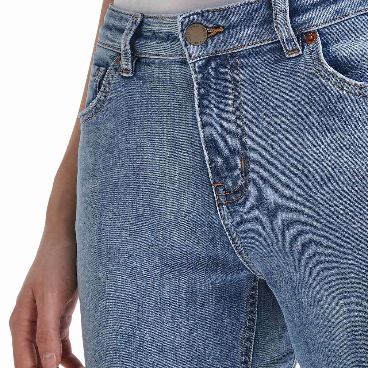 Duer (Sample) - Women's Performance Denim Girlfriend Jeans - Modern Bleach Raw
