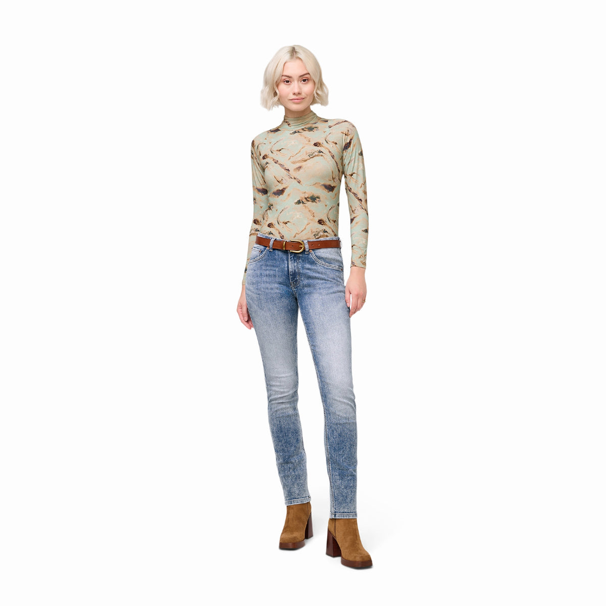 Duer (Sample) - Women's Performance Denim Slim Straight - Beach Blue
