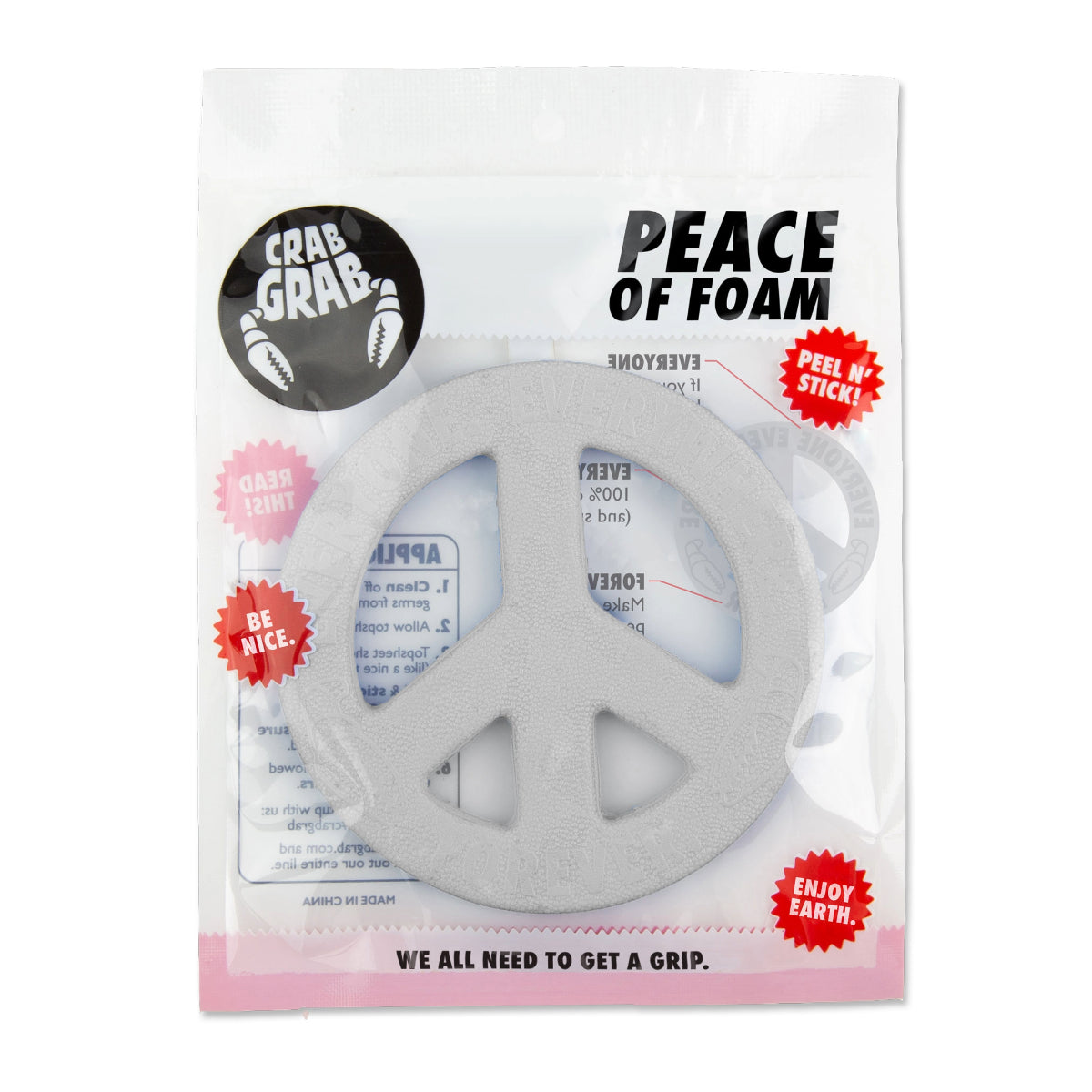 Crab Grab - Peace of Foam - White