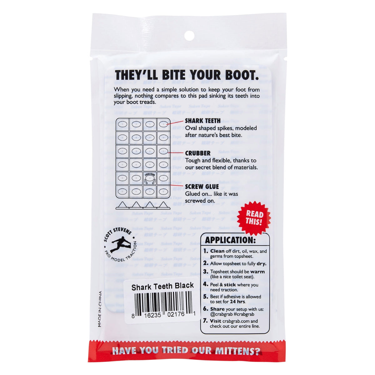 Crab Grab - Shark Teeth - Black