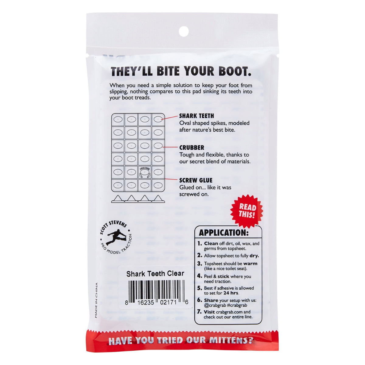 Crab Grab - Shark Teeth - Clear