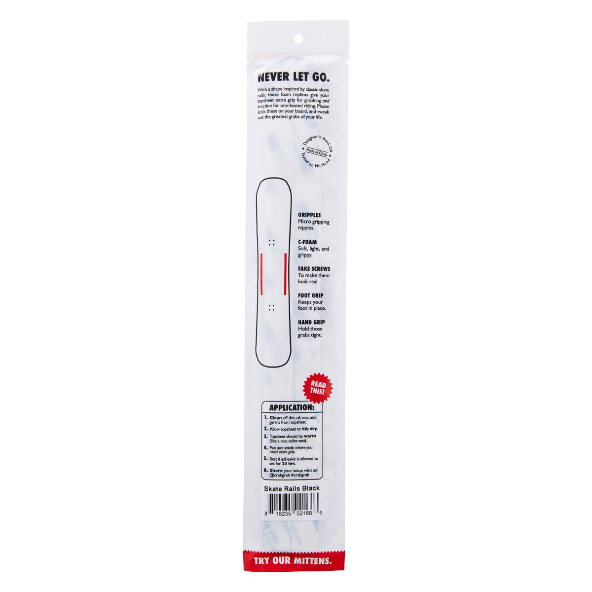 Crab Grab - Skate Rails - Black