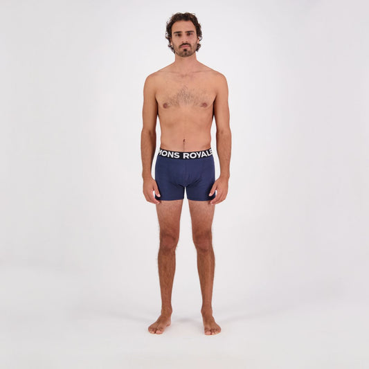 Mons Royale - Men's Hold 'em Shorty Merino Boxer - Midnight